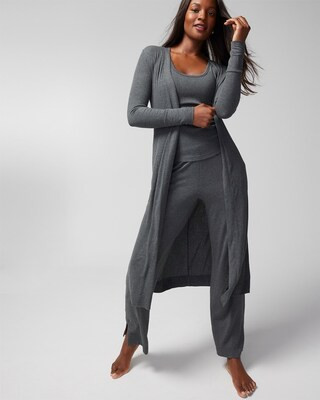 Cool Nights + Days Long Ribbed Cardigan | SOMA