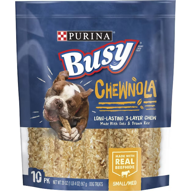 Purina Busy Beef, Chewnola with Oats and Brown Rice Dry Dental Dog Treats | Target