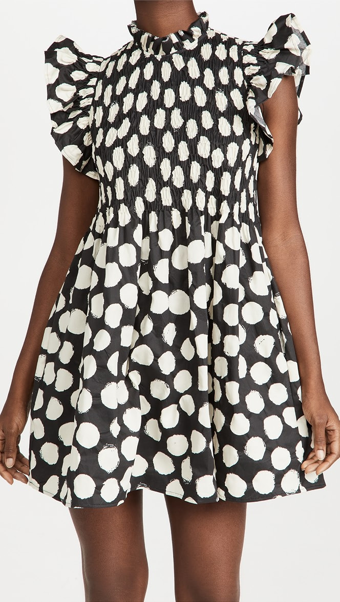 Arline Polka Dot Smocked Dress | Shopbop