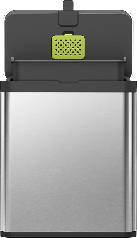 EKO Kitchen Compost Bin, 7L / 1.85 Gal Stainless Steel with Removable Inner Bucket and Deodorizer... | Amazon (US)