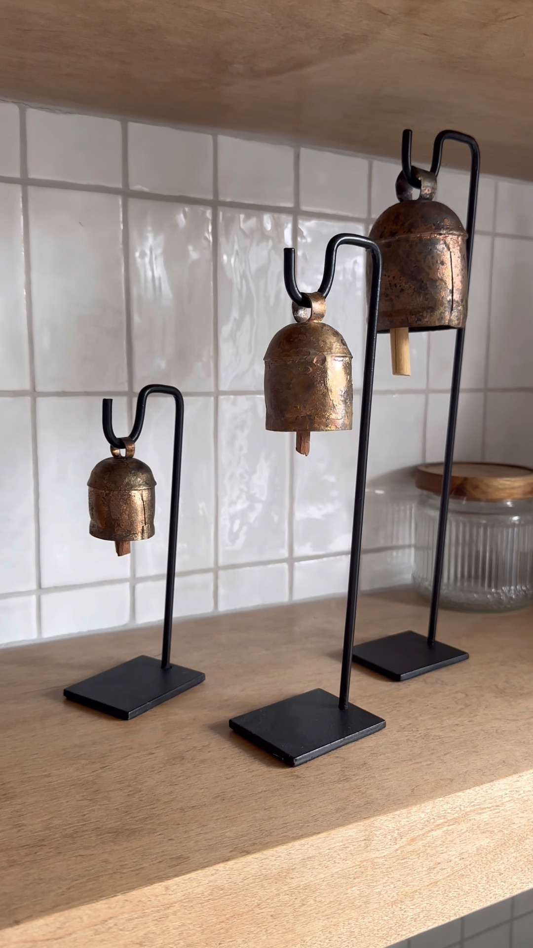 Love these vintage bell stands from luxe b co they make the perfect addition to my floating shelves in my kitchen. 

Also would like great on coffee table, console table or night stand

Home decor neutral earthy organic ideas styling ideas shelf decor Canada 🇨🇦 

#LTKcanada