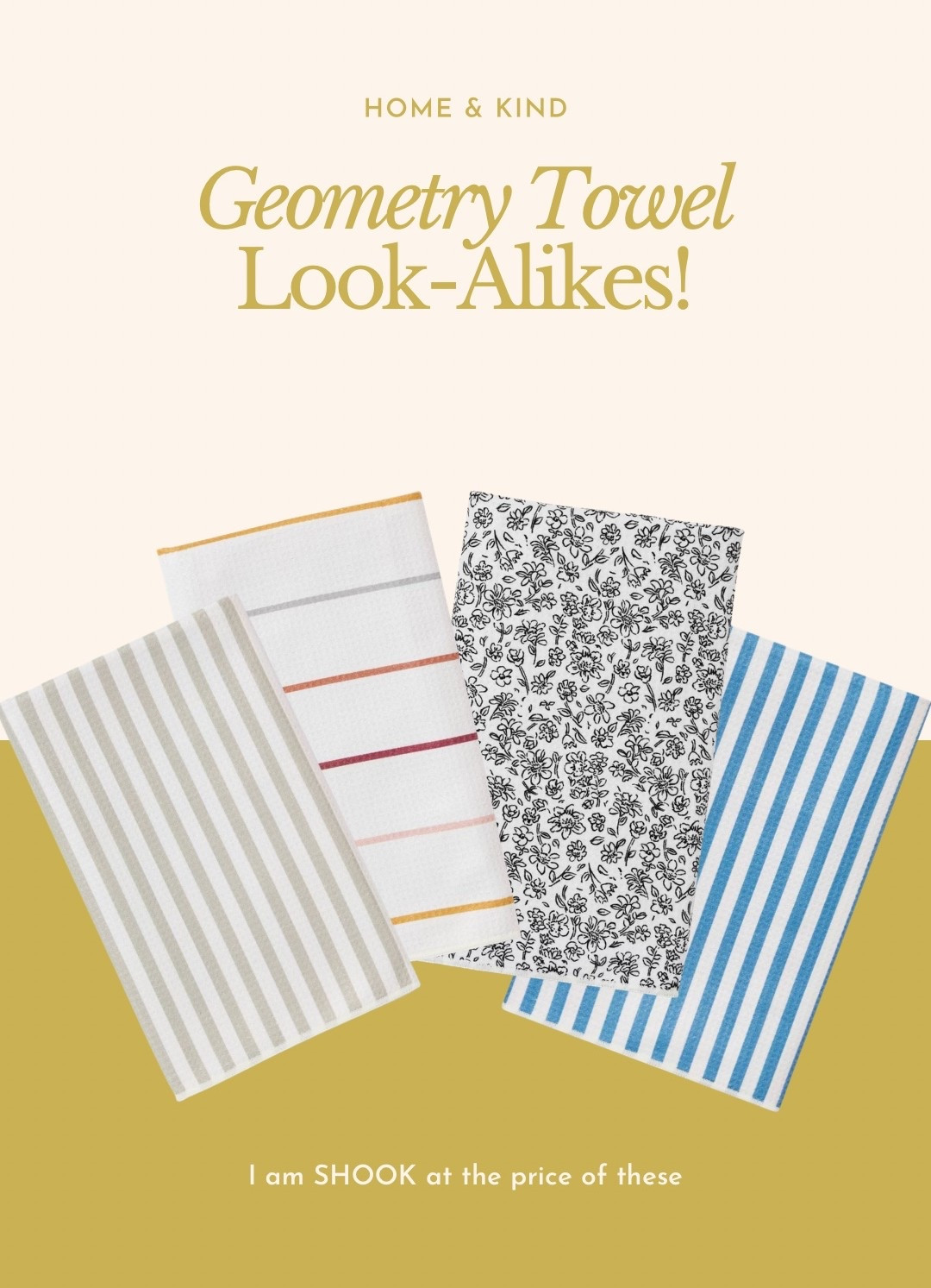 I literally cannot believe how close these are to Geometry Microfiber towels. And they’re only $5!! What?!???

#LTKHome #LTKSaleAlert #LTKfoodie