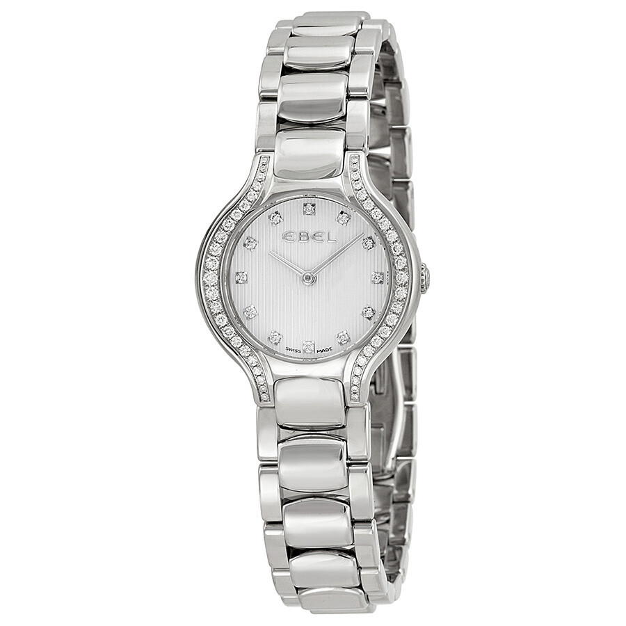Ebel New Beluga Mini Silver Dial Ladies Watch 1215868 | Jomashop.com & JomaDeals.com