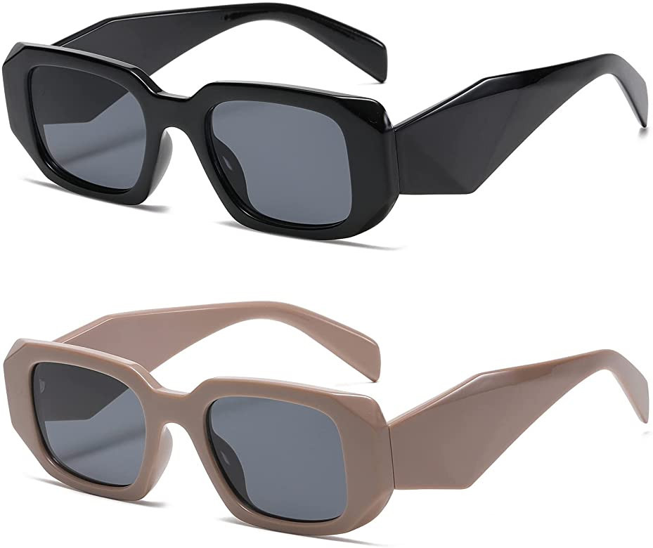 Verfimaci Trendy Rectangle Sunglasses for Women Man Square Sun Glasses | Amazon (US)