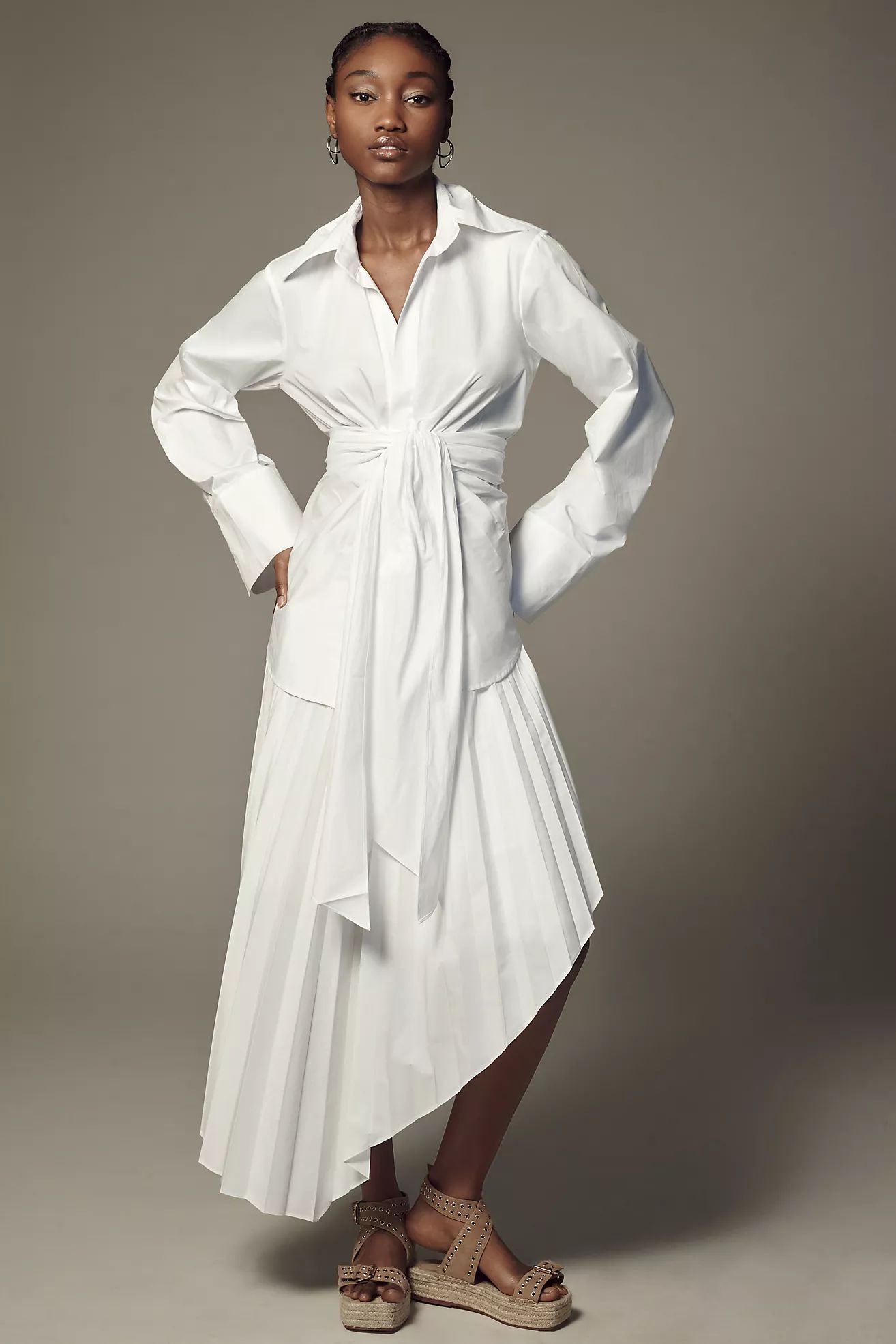 Ronny Kobo Tie-Waist Shirt | Anthropologie (US)