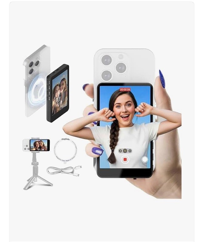Great for front facing camera use!!! Influencer / content creator must have! Synco selfie monitor screen is magnetic found on Amazon 

#LTKSaleAlert #LTKTravel #LTKvlog