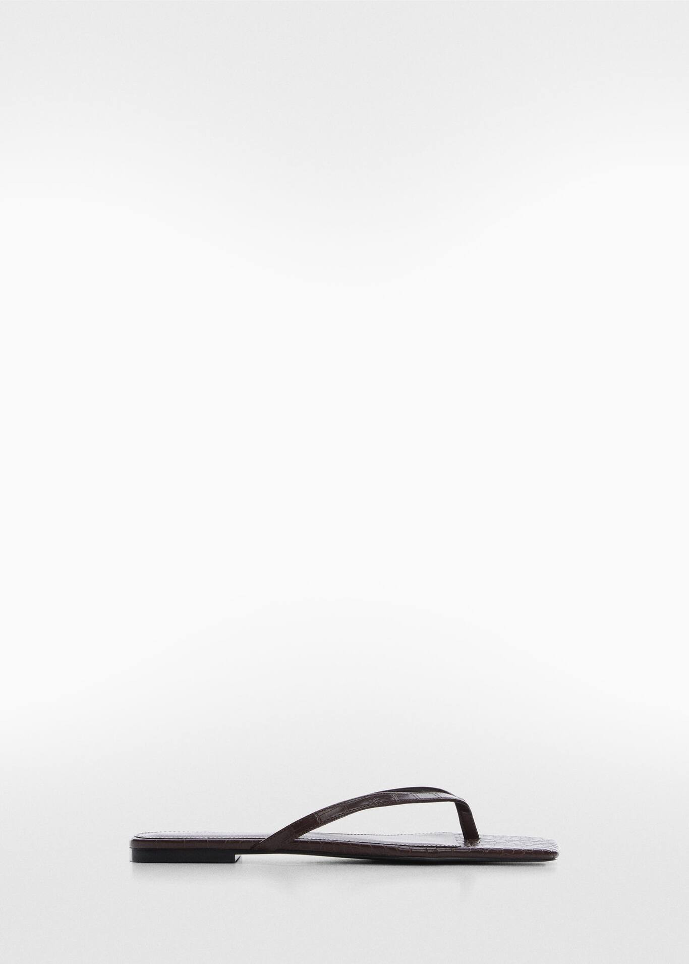 Croc-effect sandals | MANGO (UK)