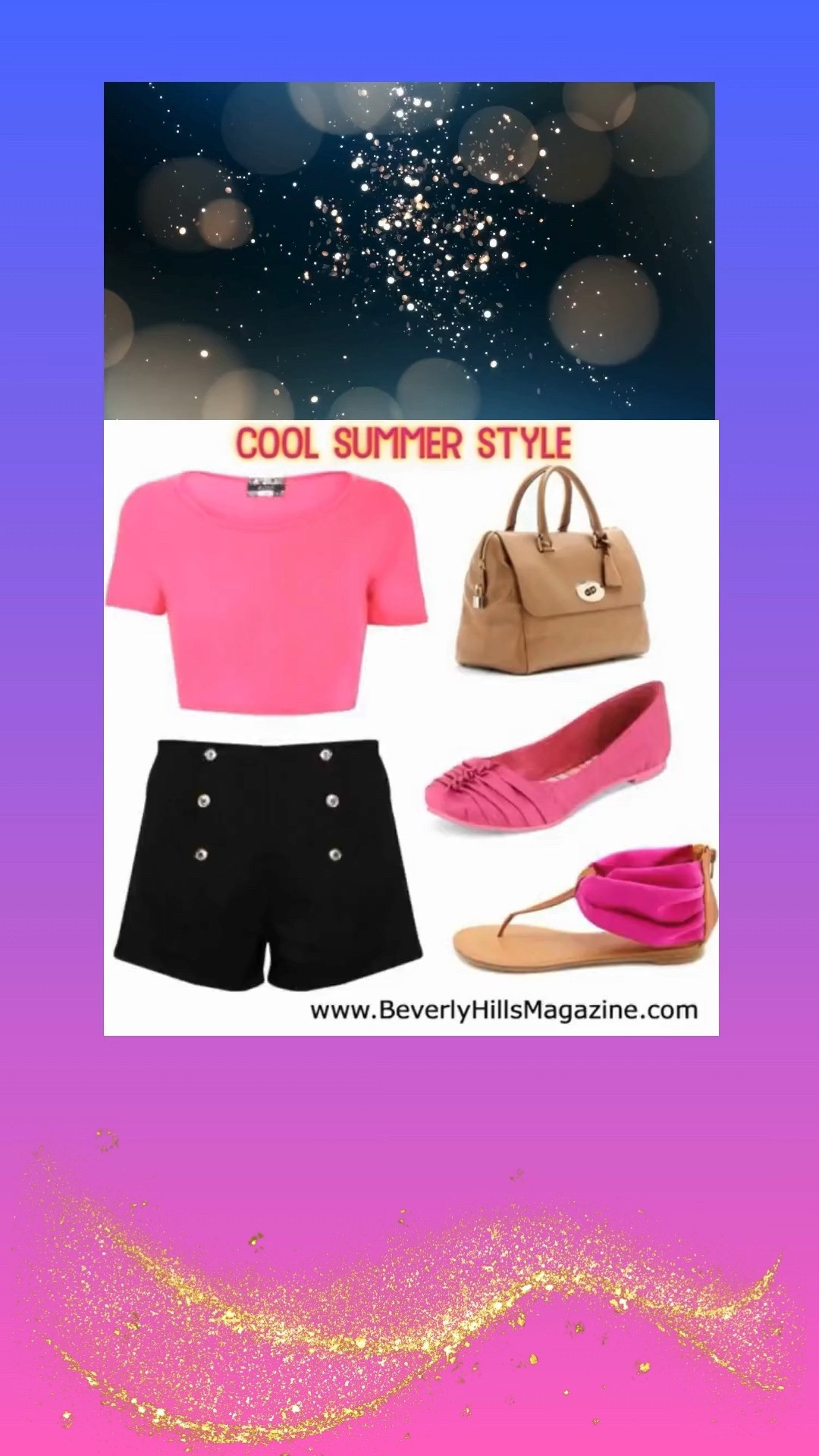 ✨ COOL SUMMER STYLE ✨

Stay effortlessly chic under the sun with cool summer style that blends laid‑back comfort and standout fashion energy. Think breezy silhouettes, light fabrics, and crisp details that keep your look fresh and flattering even on the hottest days. This aesthetic is all about relaxed sophistication — perfect for daytime adventures, seaside strolls, or sunset dinners with friends.

Pair easy‑going pieces with sleek accessories and effortless footwear to elevate your summer wardrobe with confidence and flair. The result is a look that feels cool, comfortable, and undeniably stylish all season long.

✨ SHOP THE LOOK ✨

https://www.beverlyhillsmagazine.com/shop/

#FashionMagazine #ShopStyle #SummerFashion #WomensStyle  

 