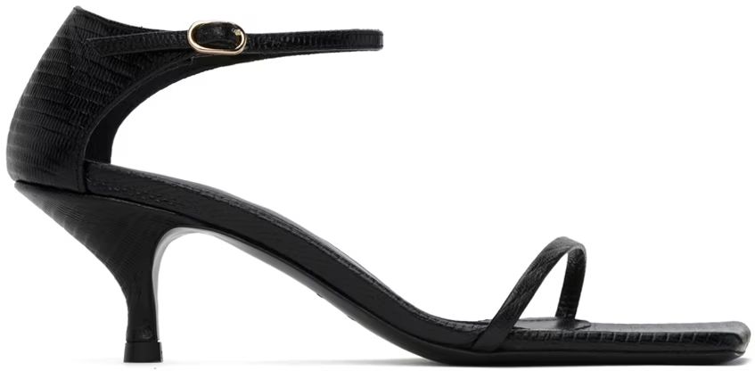 Black 'The Strappy' Heeled Sandals | SSENSE