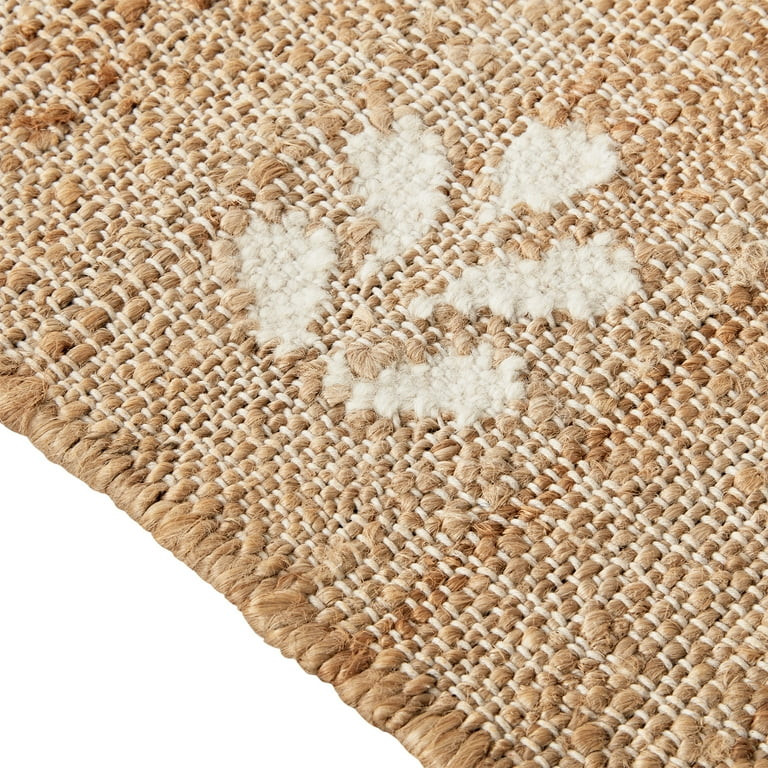 Better Homes & Gardens Floral Jute 2' x 3' Accent Rug by Dave & Jenny Marrs | Walmart (US)