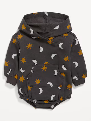 Unisex Printed Long-Sleeve Hooded One-Piece Romper for Baby | Old Navy (US)
