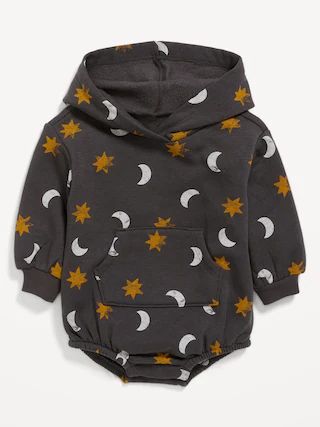 Unisex Printed Long-Sleeve Hooded One-Piece Romper for Baby | Old Navy (US)
