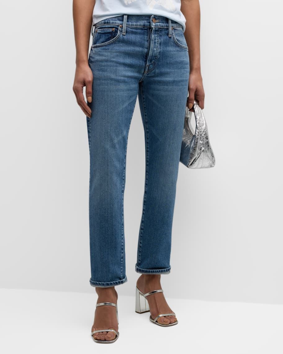 MOTHER The Mid-Rise Hiker Hover Jeans | Neiman Marcus