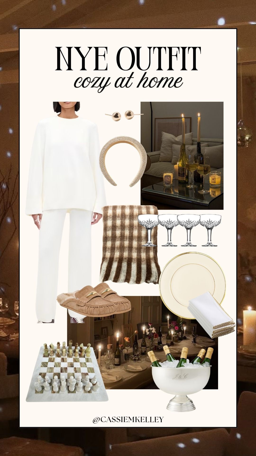 New years outfit inspo: cozy at home ✨🤍🤩

#LTKHoliday #LTKootd