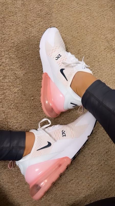 Workouts shoes in a new pink. Nike AirMax 270. Go 1/2 size up 

#LTKfit #LTKshoecrush #LTKstyletip