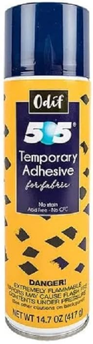 Odif Usa 505 Spray and Fix Temporary Fabric Adhesive, 14.7oz | Amazon (US)