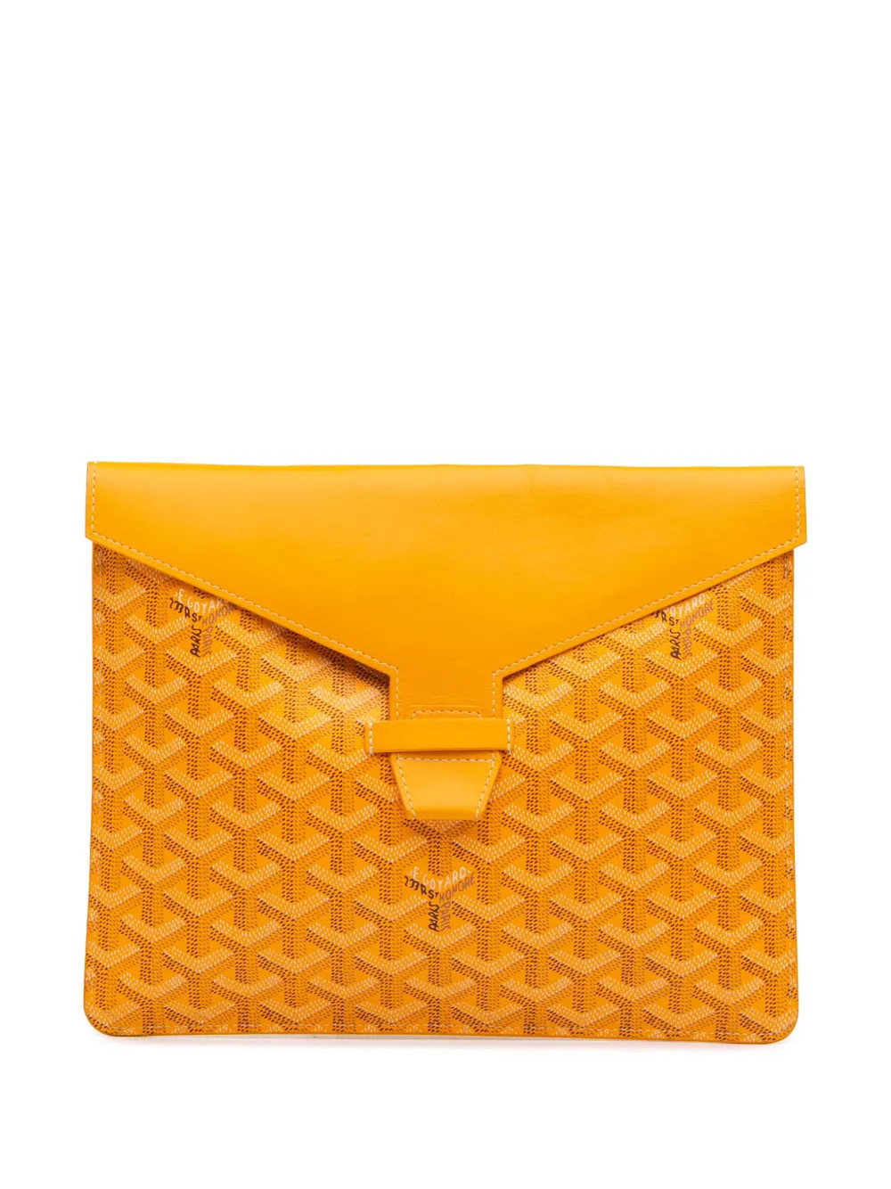 Goyard Pre-Owned 2019 Goyardine Camondo II clutch bag - Yellow | Farfetch Global