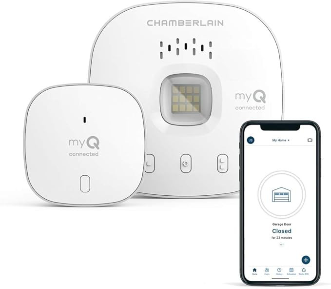 myQ Chamberlain Smart Garage Door Opener - Wireless Garage Hub and Sensor with Wifi & Bluetooth -... | Amazon (US)