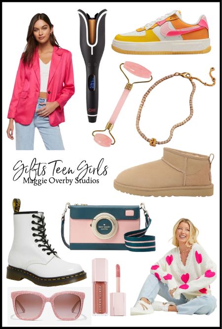 Teen girls, gift guide, pink blazer, lip gloss, camera purse, Air Force ones, pink gifts, think pink, teen gifts

#LTKGiftGuide #LTKbeauty