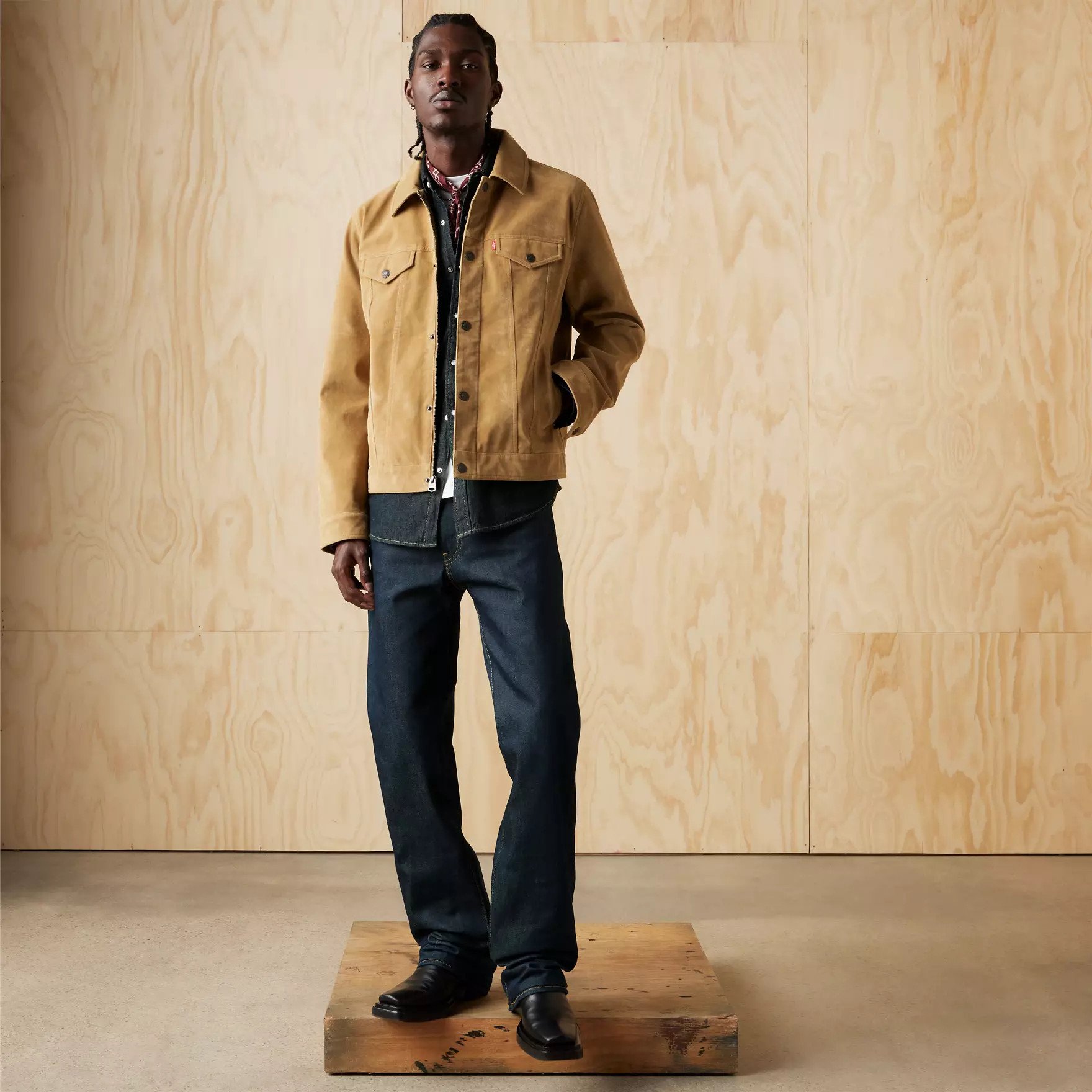 Vintage Faux Cow Suede Trucker Jacket | Levi's US