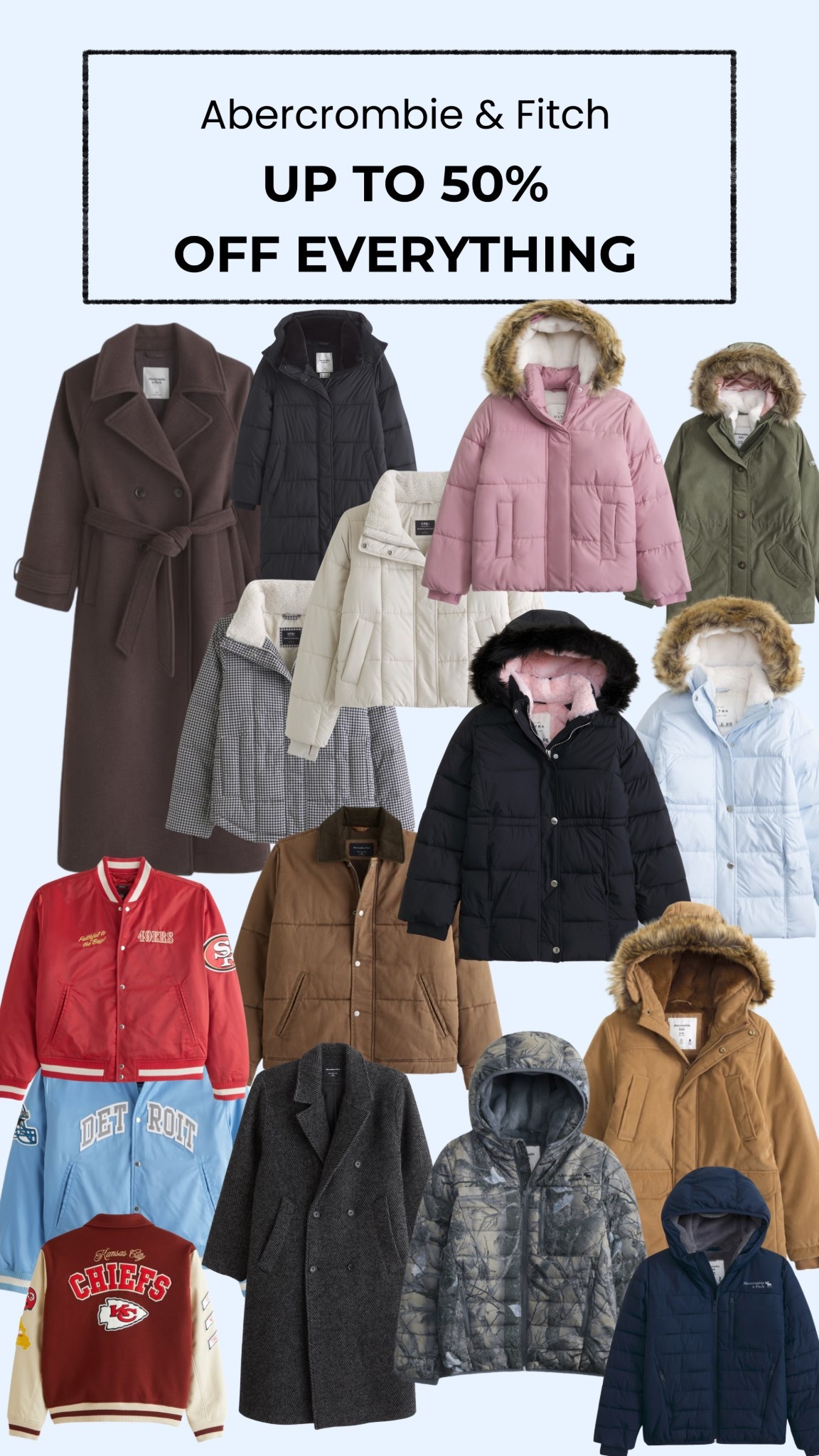 The perfect time to buy your nice winter coats! Everything 25-50% off A&F! Women’s, Men’s & Kids! ❄️🎁 #LTKgiftguide #LTKwinter #LTKcoats #LTKwinterjackets #LTKkids #LTKCyberMonday #LTKAbercrombieAndFitch #LTKAbercrombie

#LTKSeasonal #LTKCyberWeek #LTKGiftGuide
