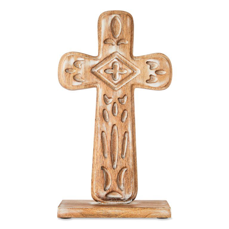 Way To Celebrate Easter Carved Wood Cross, 14" | Walmart (US)