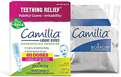 Boiron Camilia Teething Drops for Daytime and Nighttime Relief of Painful or Swollen Gums and Irr... | Amazon (US)