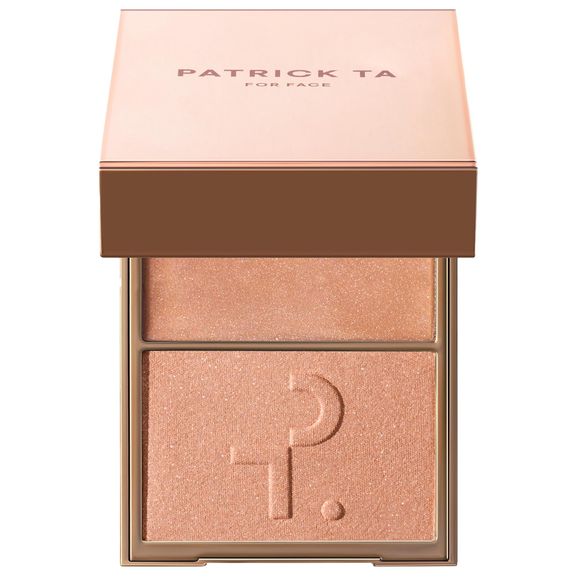 PATRICK TA Major Glow Creme & Powder Light Reflecting Translucent Highlighter Duo Daddy 0.21 oz crème and 0.14 oz powder / 6 g crème and 4 g powder | Sephora (US)