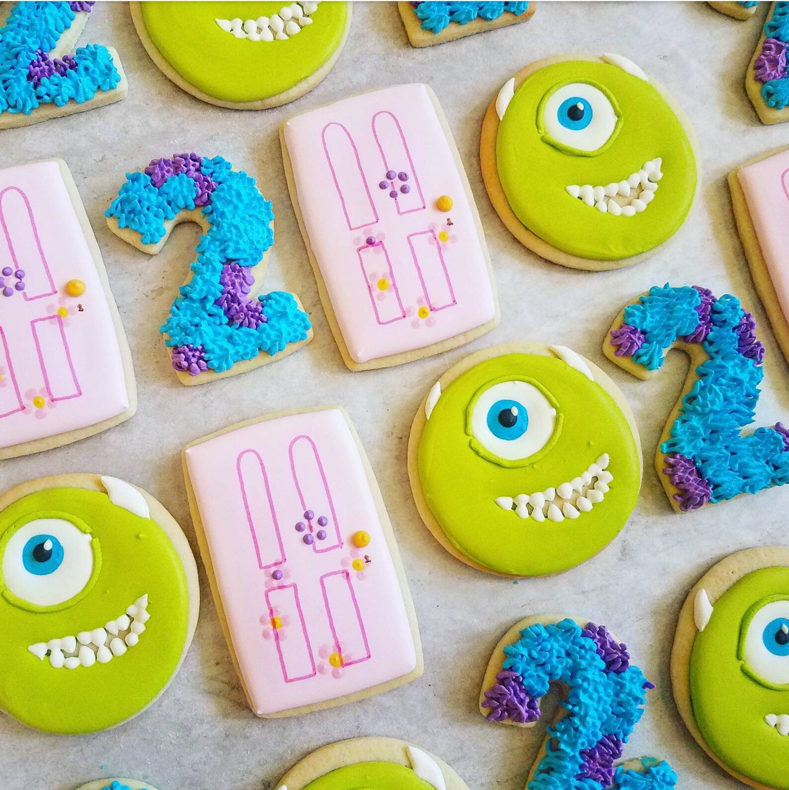 Monsters Inc. Cookies | Etsy (US)