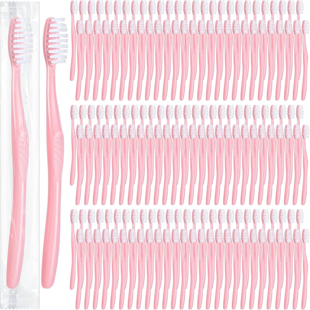 Tessco 1000 Pcs Disposable Toothbrushes Bulk Individually Wrapped Manual Soft Bristle Travel Toot... | Amazon (CA)