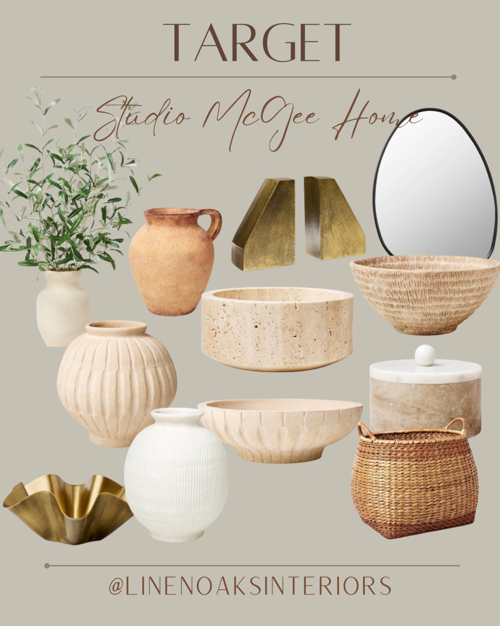 Studio McGee target home decor
New home decor
Vases, olive stems, decor bowls, baskets, wall art, travertine bowl, mirror, decor, organic decor , marble 

#LTKhome #LTKfindsunder50 #LTKstyletip