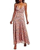 ASTR the label Women's Pandora Sleeveless High-Slit Maxi Dress, Pink-Blue Floral, S | Amazon (US)