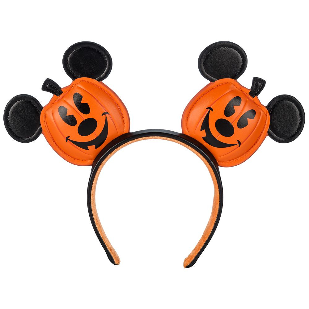 Mickey Mouse Halloween Jack-o'-Lantern Ear Headband for Adults | Disney Store