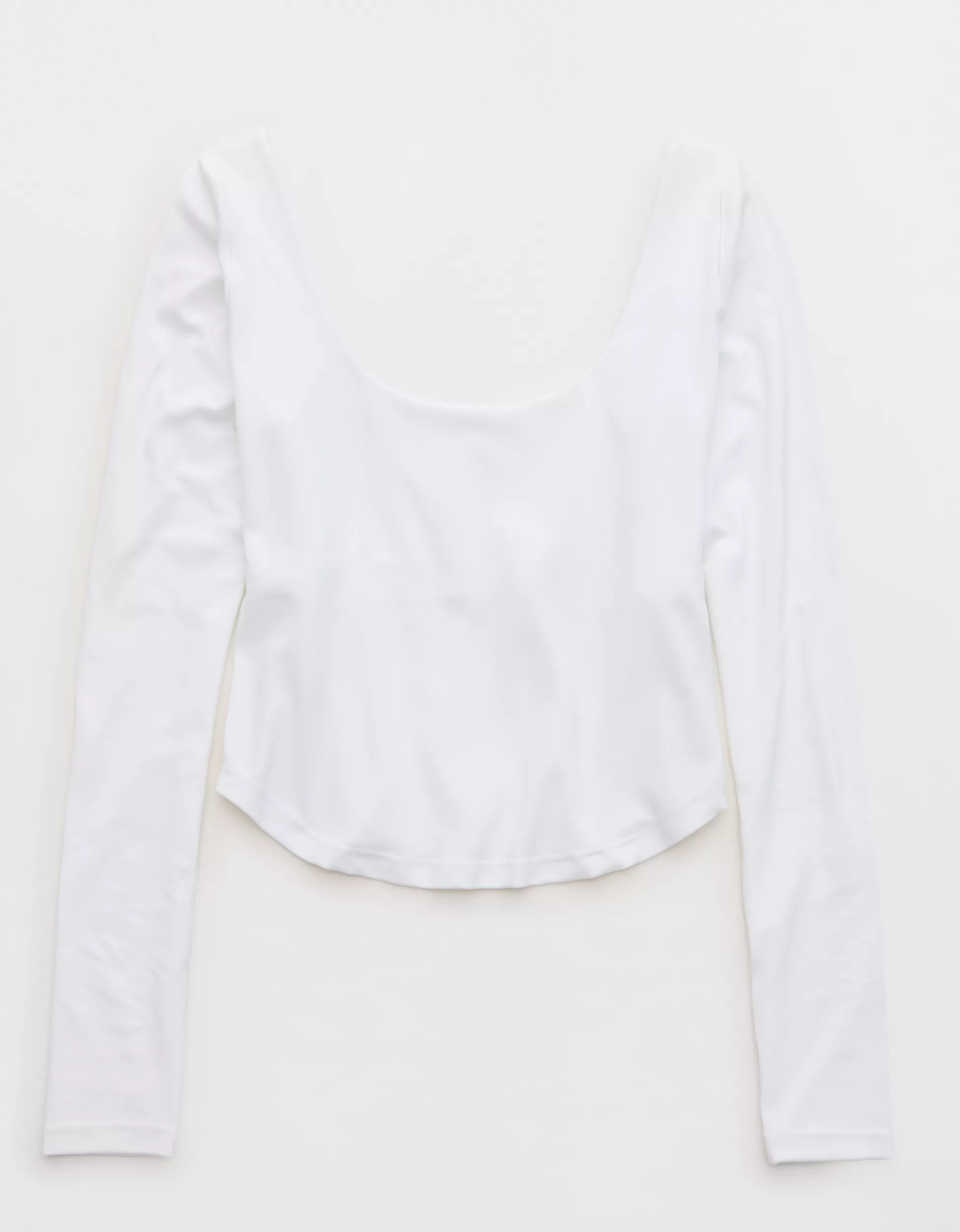 OFFLINE By Aerie Real Me Double Scoop Long Sleeve T-Shirt | Aerie