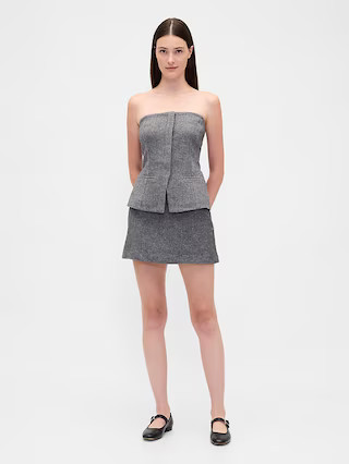 Herringbone Mini Skort | Gap (US)