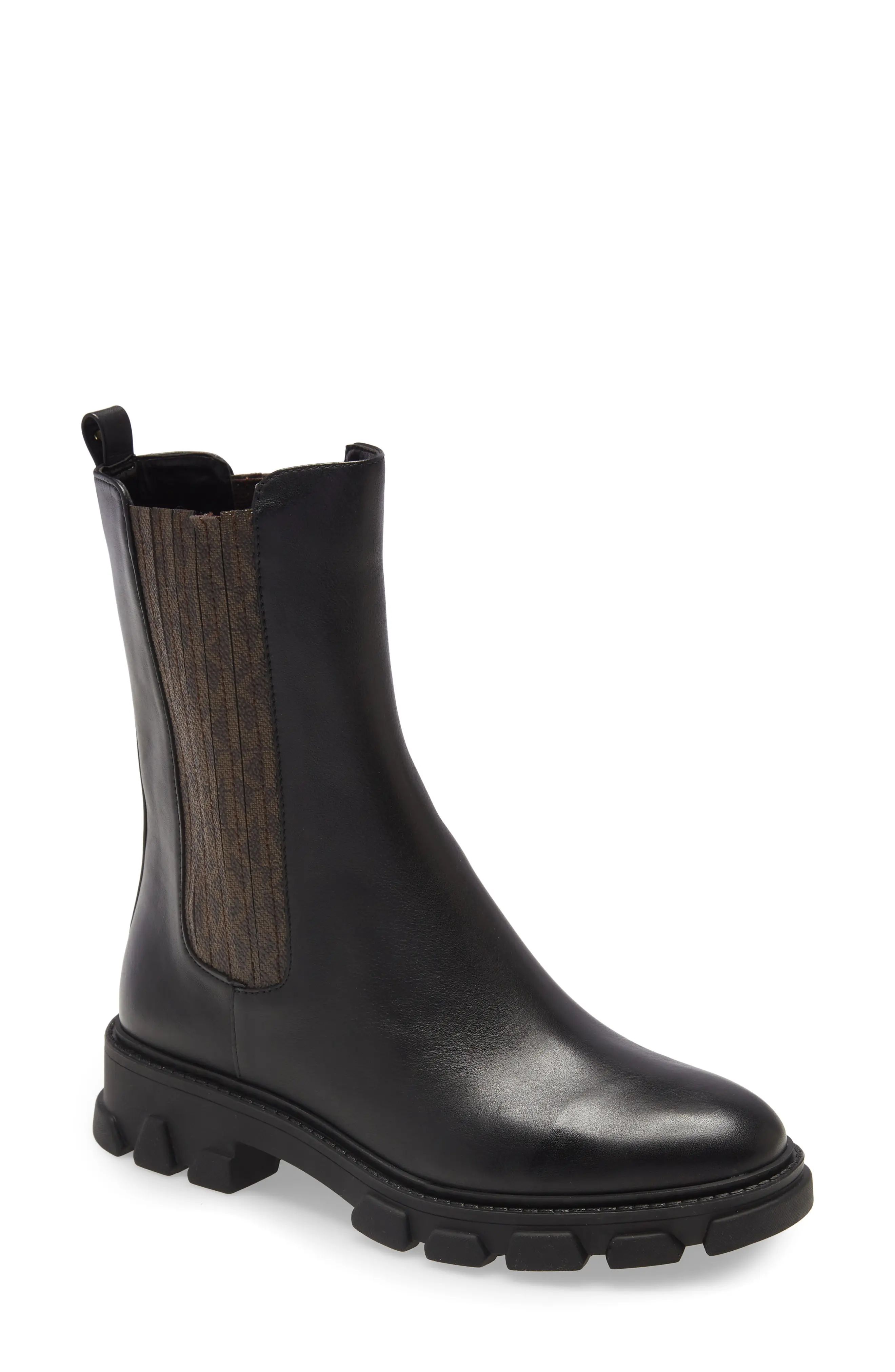 MICHAEL Michael Kors Ridley Chelsea Boot in Black/Brown at Nordstrom, Size 8 | Nordstrom