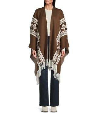 Patricia Nash Prairie Print Fringe Shawl | Dillard's | Dillard's