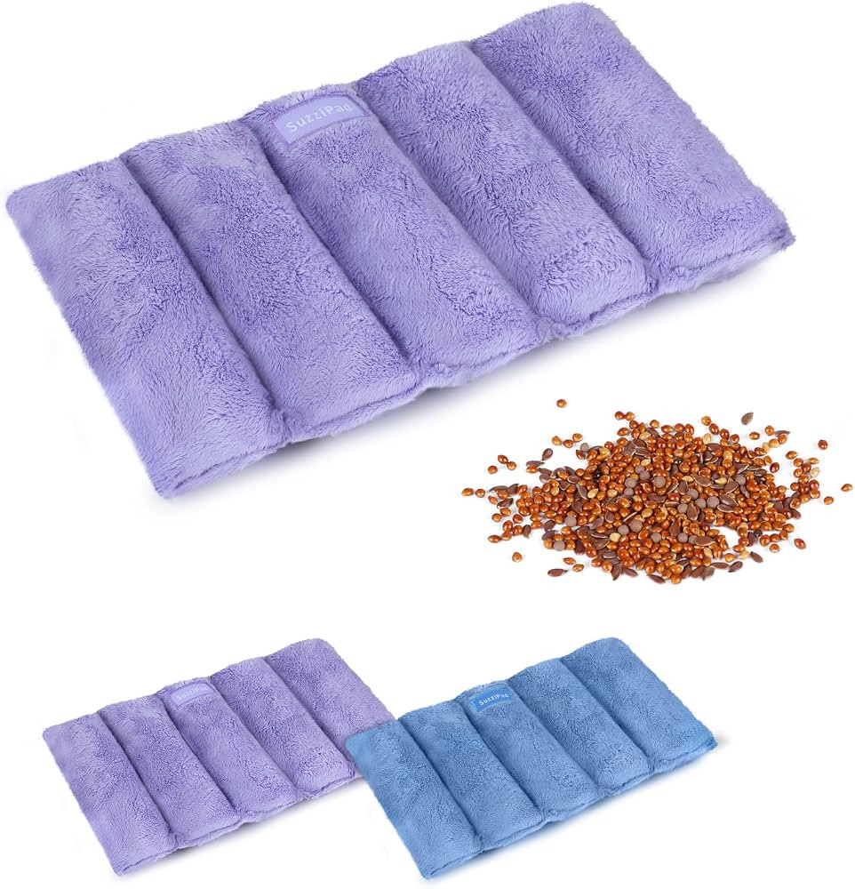 SuzziPad Heating pad Microwavable, 6.5x12” Reusable Heat Pads for Pain Relief, Moist Heating Pa... | Amazon (US)