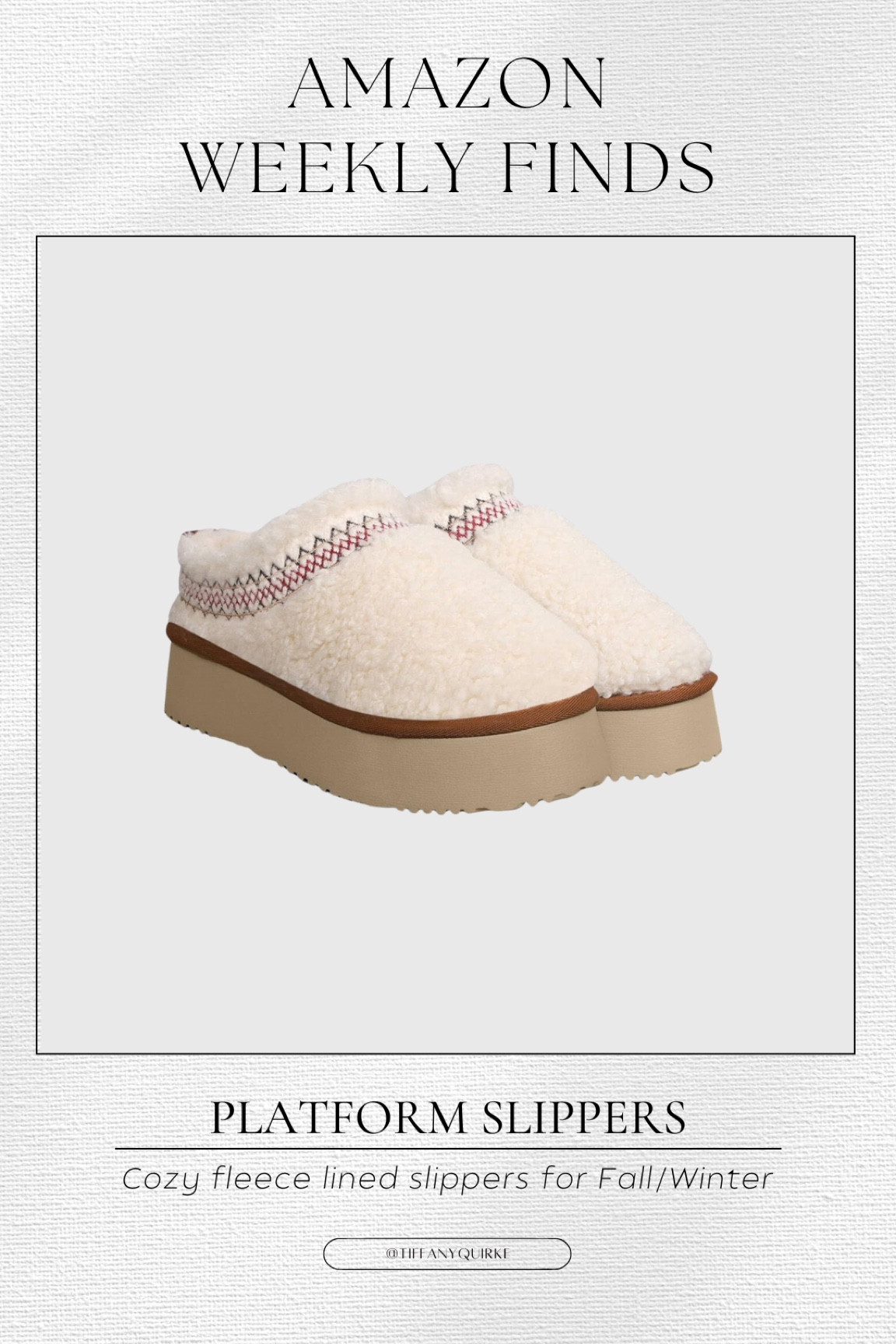 Cozy fleece platform slippers to wear this Fall/Winter season. Plus they’re under $50! 

#LTKFamily #LTKSeasonal #LTKFindsUnder50