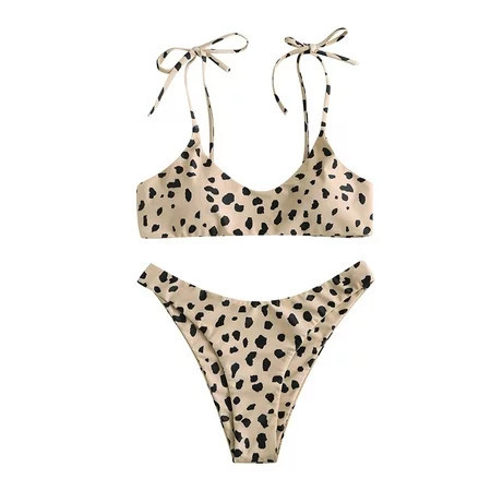 Womens Swimsuits Bikini High Waisted Tummy Control Two Piece Swimwear | Walmart (US)