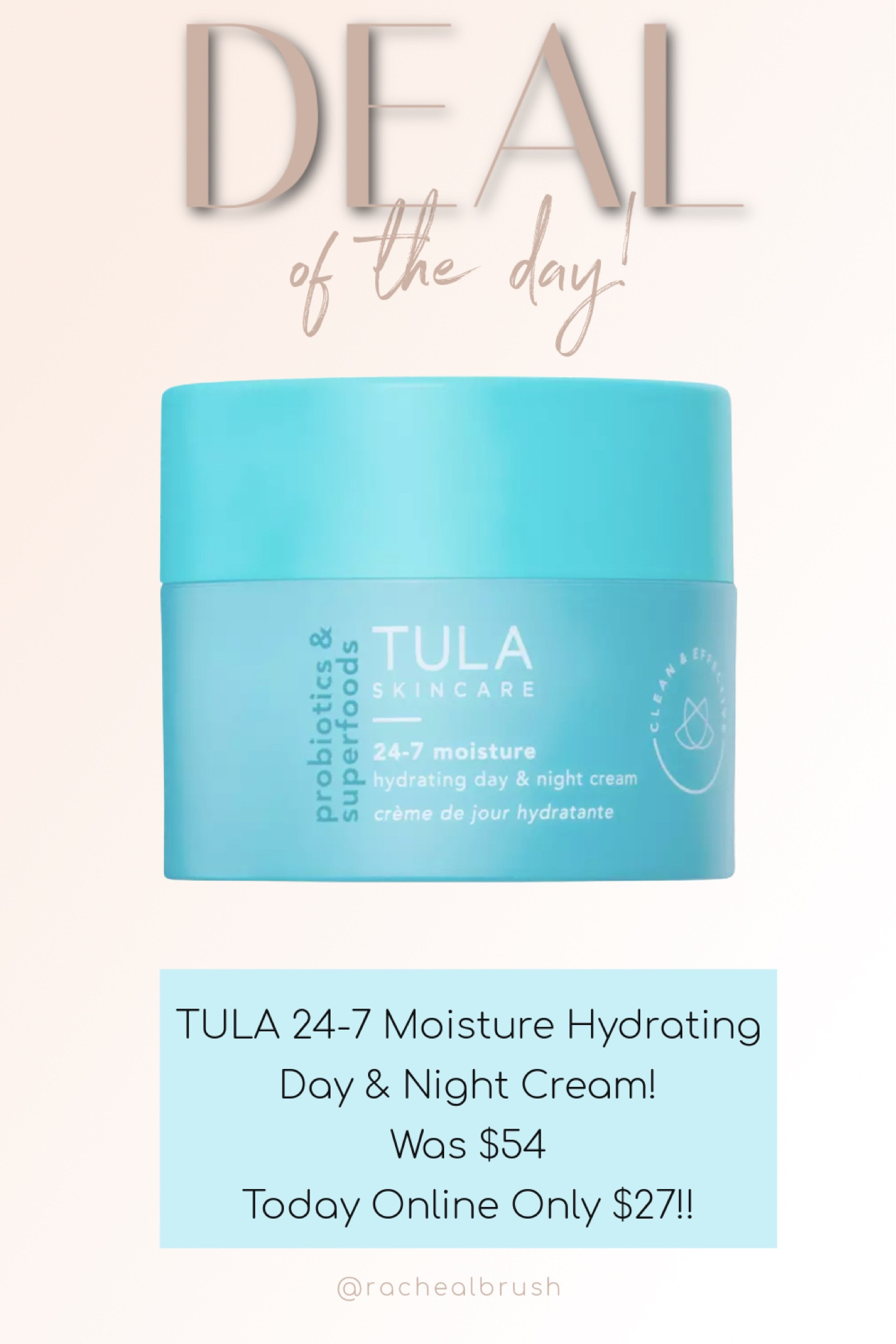 24-7 Moisture Hydrating Day & Night Cream. Cruelty Free beauty. Whipped face cream. Skin care. TULA. Face Moisturizer. ULTA 21 Days of Beauty  

#LTKbeauty #LTKunder50 #LTKsalealert