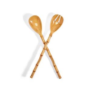 Bamboo Touch Accent Salad Servers | Sea Marie Designs