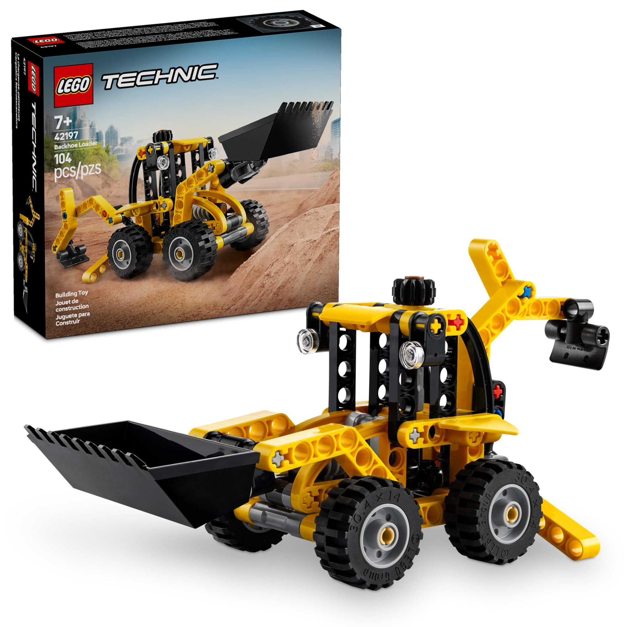 LEGO Technic Backhoe Loader Construction Toy - Building Toy Set for Boys and Girls, Ages 7+ - Edu... | Amazon (US)