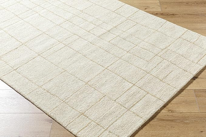 Adalyn Farmhouse Area Rug - Beige - 5' x 7'6" | Amazon (US)