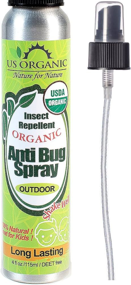 US Organic Organic Mosquito Repellent Anti Bug Outdoor Pump Sprays, 4 Ounces, Certified Organic, ... | Amazon (US)
