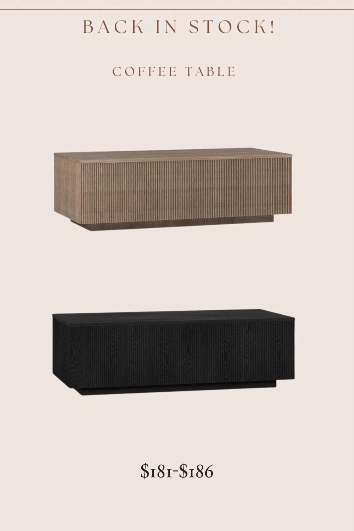 This group favorite coffee table is back in stock & on sale!! Last time it was restock, it was $259 🙌🏻

Several group members have this & have sent me photos and it’s even prettier in person. Looks so high end 😍

#LTKSaleAlert #LTKStyleTip #LTKHome