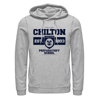 Men's Gilmore Girls Chilton Est. 1803  Pull Over Hoodie - Athletic Heather - Small | Target
