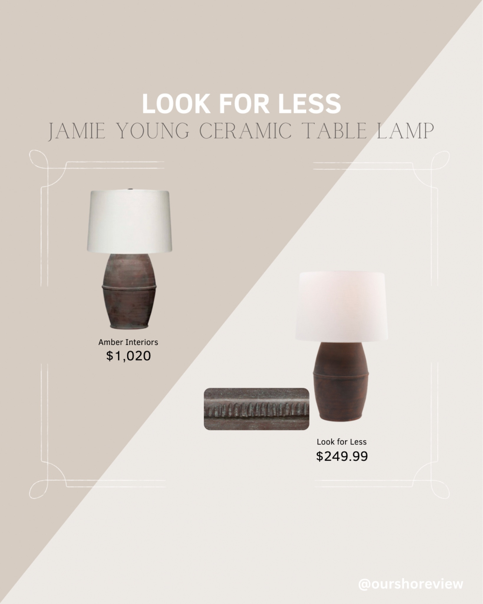 I found this Jamie Young ceramic lamp from Amber Interiors for just one quarter of the designer price…. For the EXACT same thing! Grab it before this deal is gone and add a little drama and depth to your home in 2025!

#LTKHome #LTKStyleTip #LTKSaleAlert