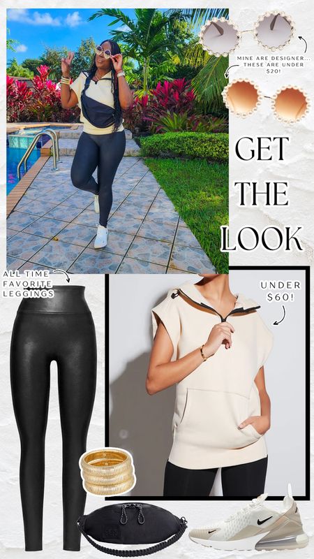 Get the look! Re create my current favorite mom uniform outfit! 

#getthelook

Spanx leggings. Chic activewear top. Casual chic outfit idea  

#LTKstyletip #LTKSeasonal #LTKfitness