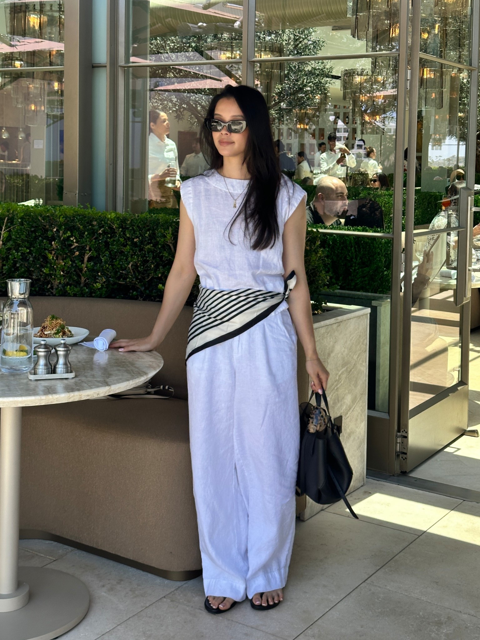 Linen set for summer accessorized with a scarf around the waist#LTKSummerEdit 

#LTKStyleTip #LTKFindsUnder50